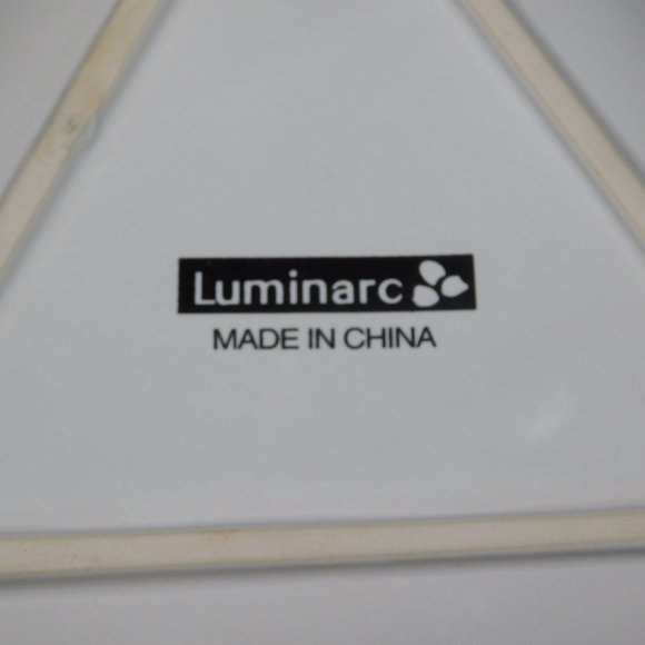 Set of 3 Luminarc Pool Ball Triangle Rack Em Up Side appetizer snack  Plates - Picture 4 of 5